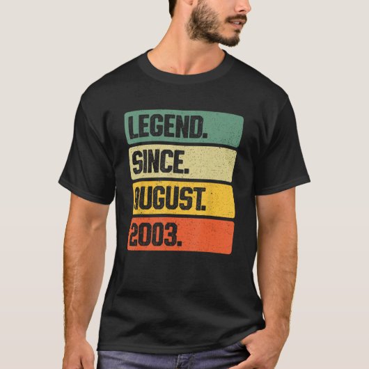 レトロ伝説威厳がある2003年20歳20歳B Tシャツ (正面)