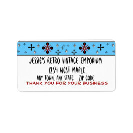 レトロ住所 シール