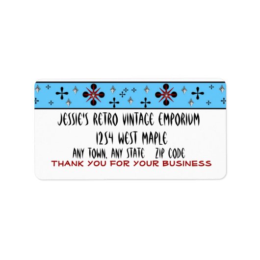 レトロ住所 シール (正面)