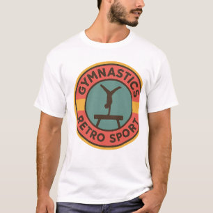 レトロ体操ロゴ - ビンテージ スポーツ デザイン Tシャツ