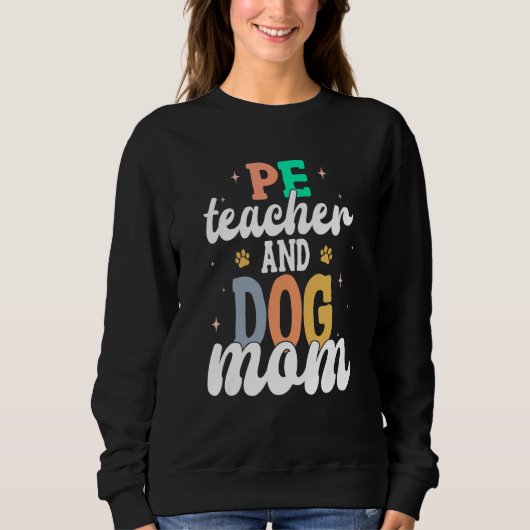 レトロ体育教師＆愛犬ママの初登校１ スウェットシャツ (正面)