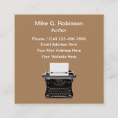 レトロ作家ライター名刺 スクエア名刺 (正面)