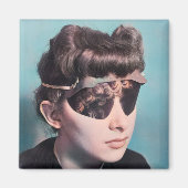 レトロ保護眼鏡 マグネット (正面)