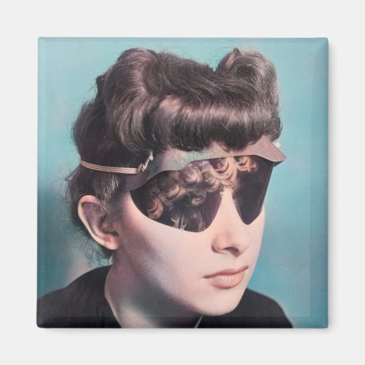 レトロ保護眼鏡 マグネット (正面)