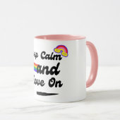 レトロ保Calm and Love On Mug マグカップ (正面右)