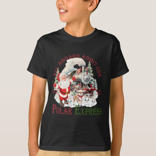 レトロ信じトレイン北極表現極すべてA Tシャツ (正面)