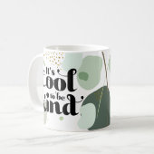 レトロ優クールしさ親切にする緑の金ゴールドマグカップ コーヒーマグカップ (正面左)