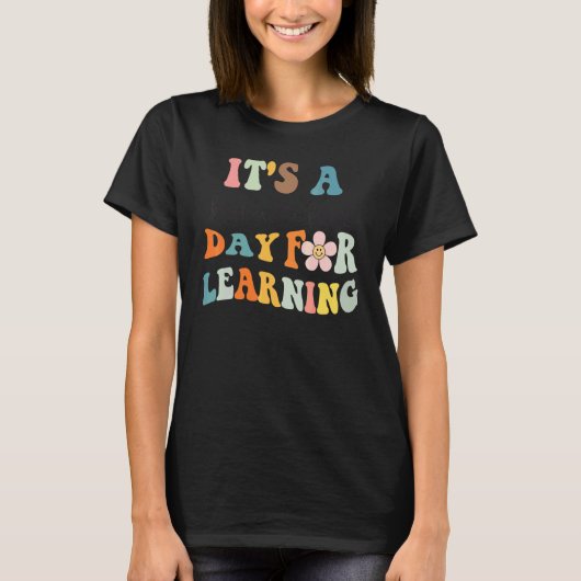 レトロ先生のための美しい学習の日 Tシャツ (正面)