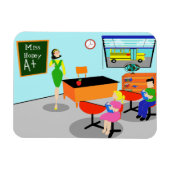 レトロ先生可撓磁石 マグネット (横)