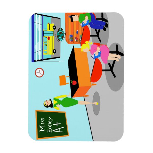 レトロ先生可撓磁石 マグネット (縦)