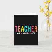 レトロ先生感動的新学期衣装 カード (黄色い花)