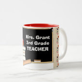 レトロ先生新学期 ツートーンマグカップ (正面右)