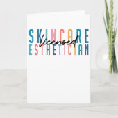 レトロ免許皮膚エステティシャン卒業 カード (正面)