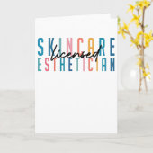 レトロ免許皮膚エステティシャン卒業 カード (黄色い花)