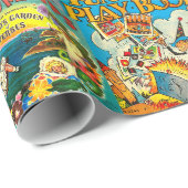 レトロ児童書包紙 ラッピングペーパー (ロールコーナー)