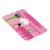 レトロ入りピンクフレキシブル磁石 マグネット (右側)