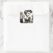 レトロ入れゴシックピンアップ スクエアシール (バッグ)