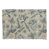 レトロ入れパターン 枕カバー (正面左)