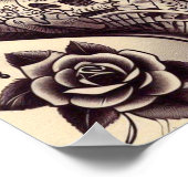 レトロ入れ墨ピンアップ ポスター (角)