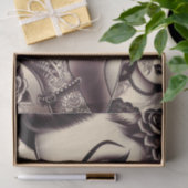 レトロ入れ墨ピンアップ 薄葉紙 (ギフト)