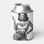 レトロ入れ墨 缶クーラー (缶正面)