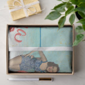 レトロ入浴美しいデコページティッシュペーパー 薄葉紙 (ギフト)