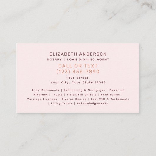 レトロ公証人公債署名業者 名刺 (裏面)