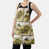 レトロ兵士および戦車 エプロン (インサイチュ)