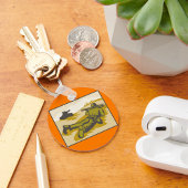 レトロ兵士および戦車 キーホルダー