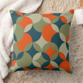 レトロ円の重なり装飾用クッション クッション (ブランケット)