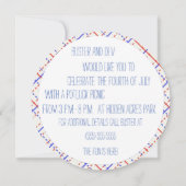 レトロ円パーティー招待状 招待状 (裏面)