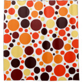 レトロ円形 シャワーカーテン (正面)