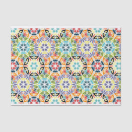 レトロ円抽象芸術パターンの分離 薄葉紙