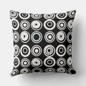 レトロ円白黒 クッション (裏面)