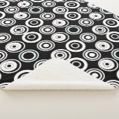 レトロ円白黒 シェルパブランケット (3/4)