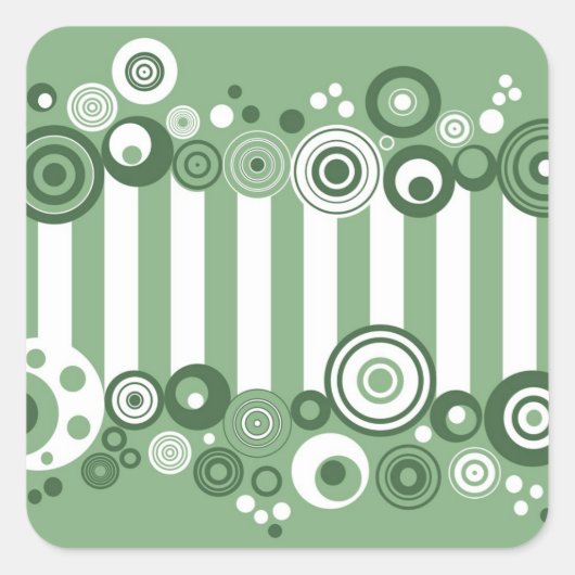 レトロ円 スクエアシール (正面)