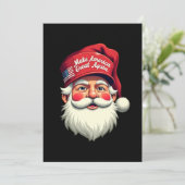 レトロ再びクリスマスを素晴らし作るトランプクリスマス 招待状 (スタンド正面)