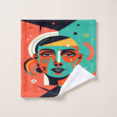 レトロ再生 バスタオルセット (ウォッシュタオル)