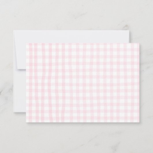 レトロ写真かわいいピンクの弓コケット1歳の誕生日 サンキューカード (裏面)