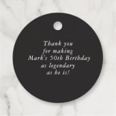 レトロ写真でサプライズな誕生日お礼 フェイバータグ (裏面)