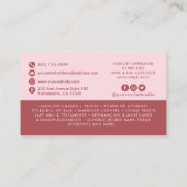 レトロ写真の公証人ローン署名業者 名刺 (裏面)