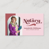 レトロ写真の公証人ローン署名業者 名刺 (正面)