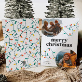 レトロ写真メリークリスマスカード シーズンカード