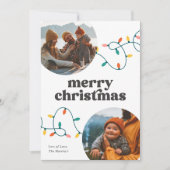 レトロ写真メリークリスマスカード シーズンカード (正面)