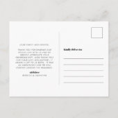 レトロ写真結婚の感謝はがき ポストカード (裏面)