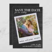 レトロ写真 セーブザデート (正面/裏面)