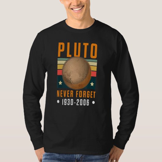 レトロ冥王星 忘れない 1930 2006 Tシャツ (正面)