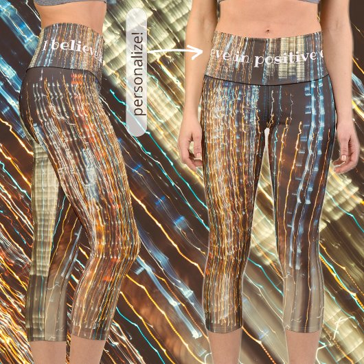 レトロ冬灯 カプリレギンス