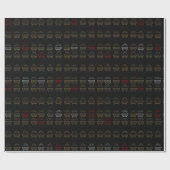 レトロ出生包装紙 ラッピングペーパー (フラット)