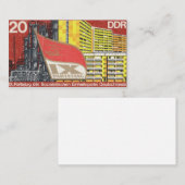 レトロ切手ドイツ民主共和国 ノートカード (正面/裏面)